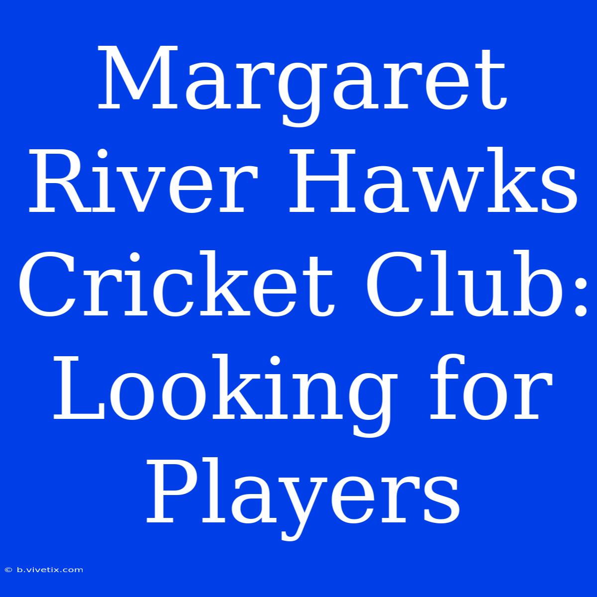 Margaret River Hawks Cricket Club:  Looking For Players 