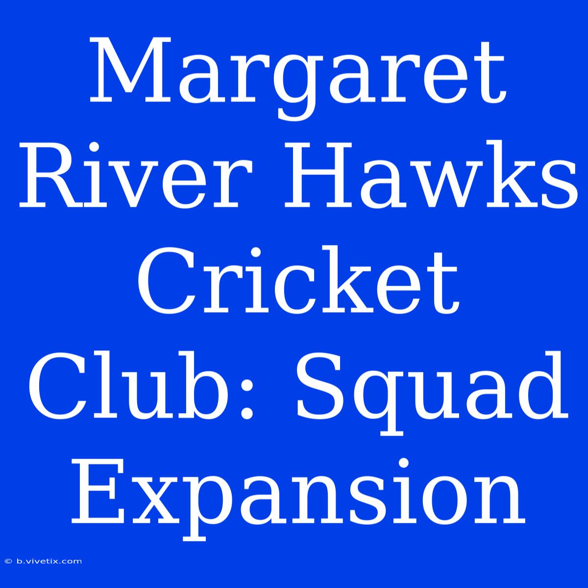 Margaret River Hawks Cricket Club: Squad Expansion