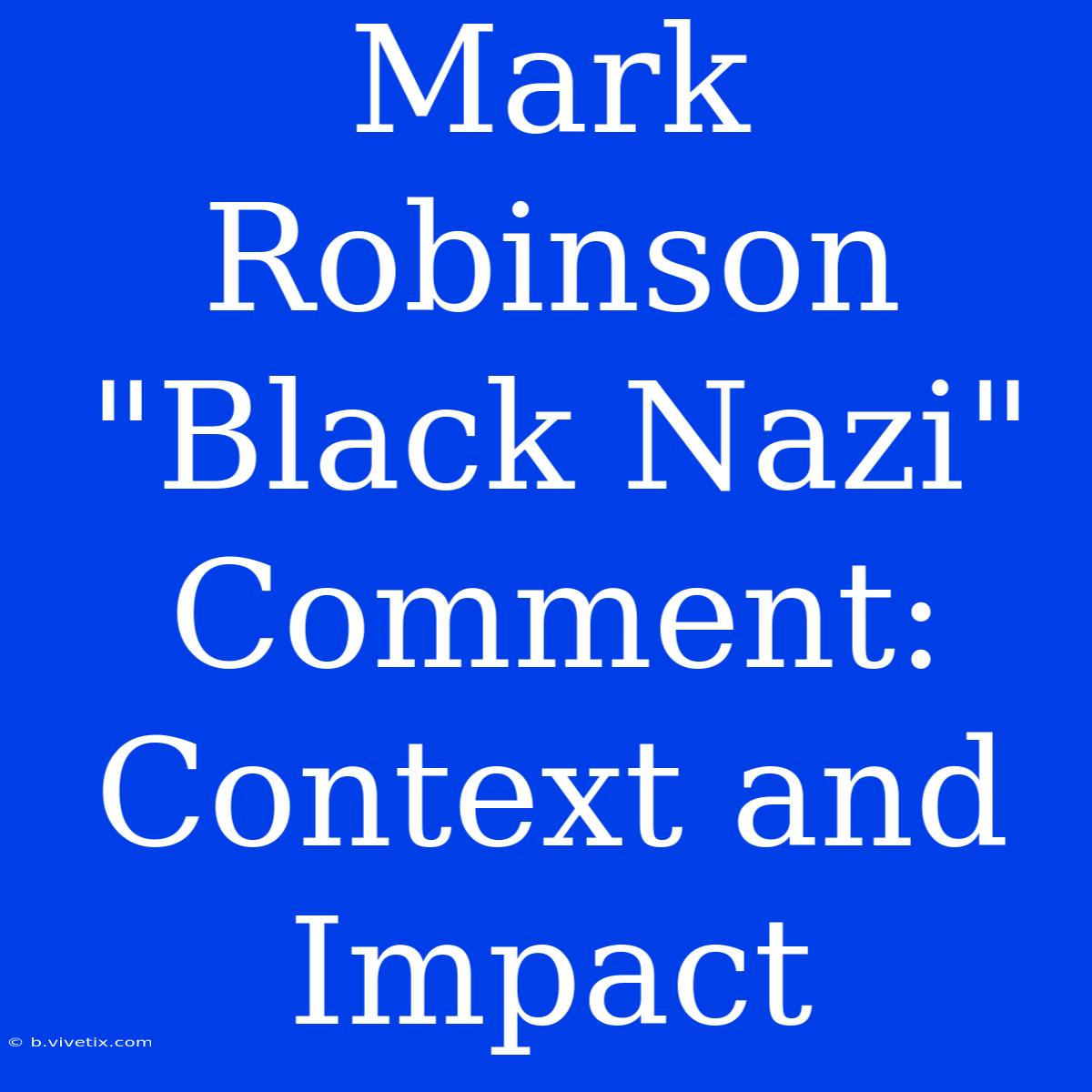 Mark Robinson 