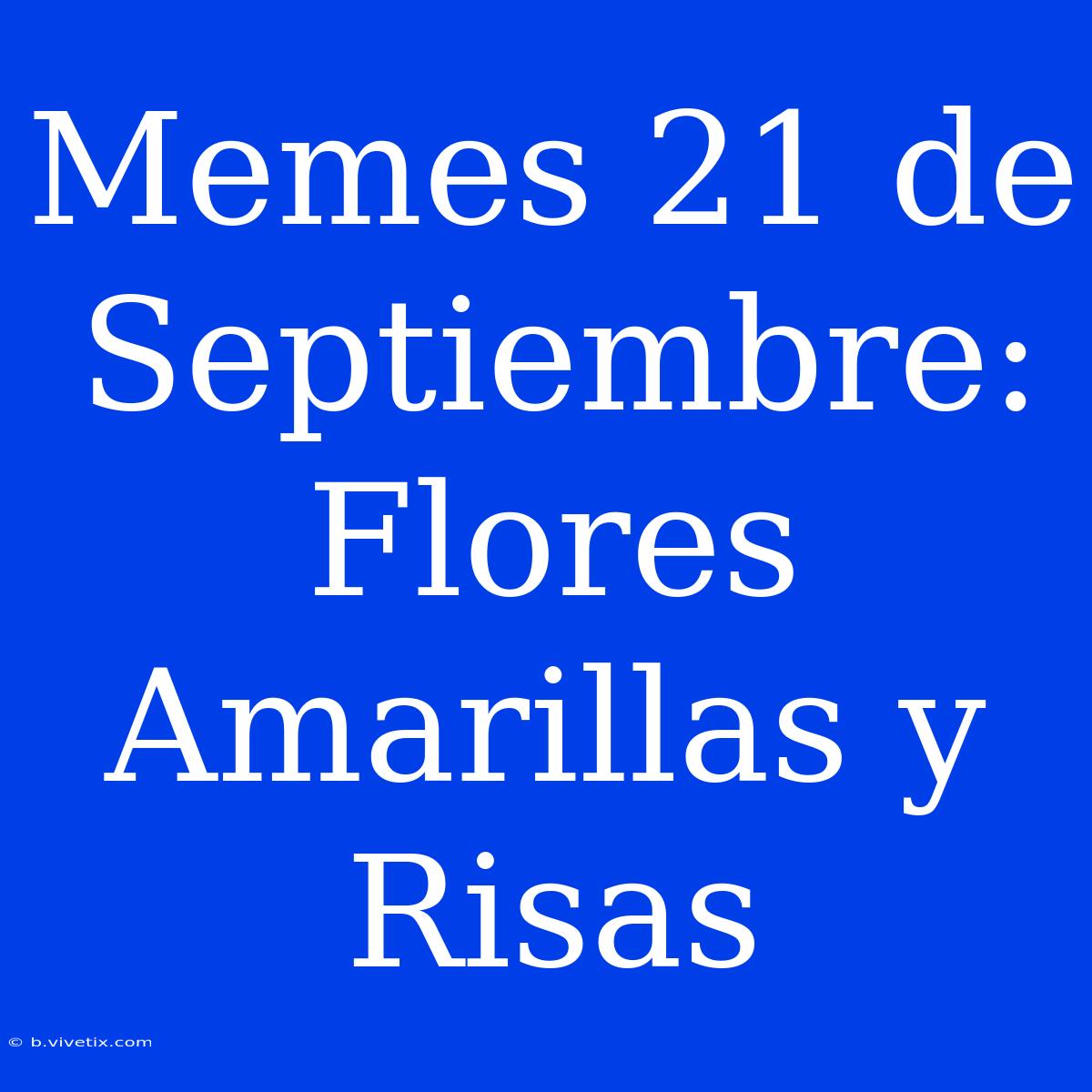 Memes 21 De Septiembre: Flores Amarillas Y Risas