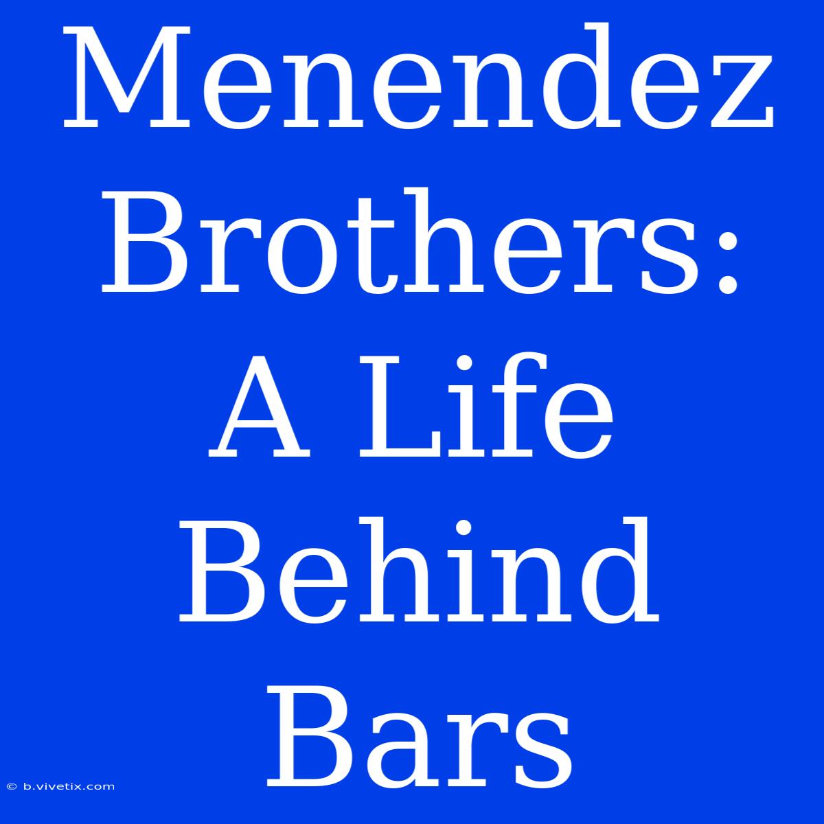 Menendez Brothers: A Life Behind Bars