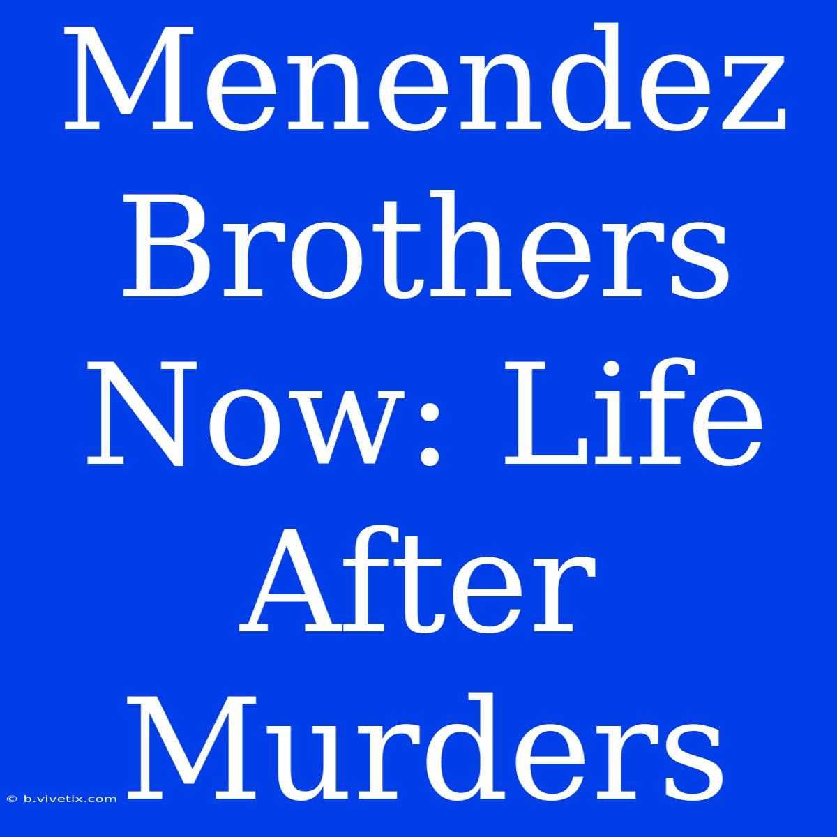 Menendez Brothers Now: Life After Murders