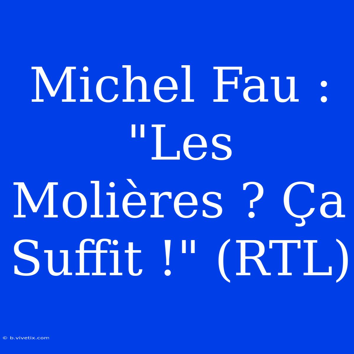 Michel Fau : 