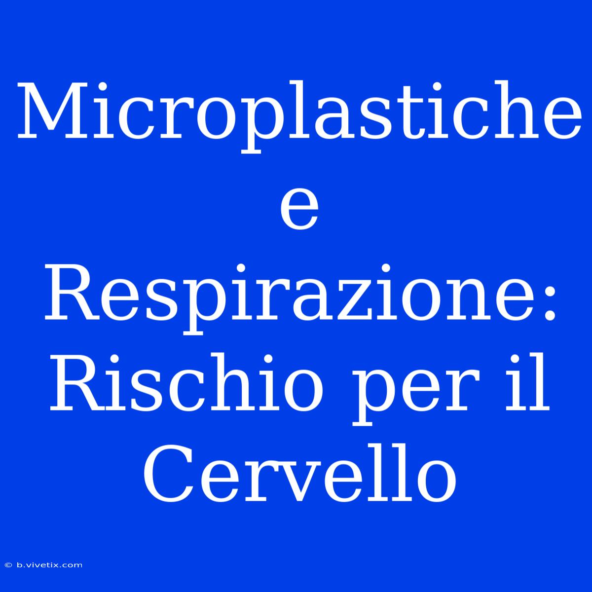 Microplastiche E Respirazione: Rischio Per Il Cervello