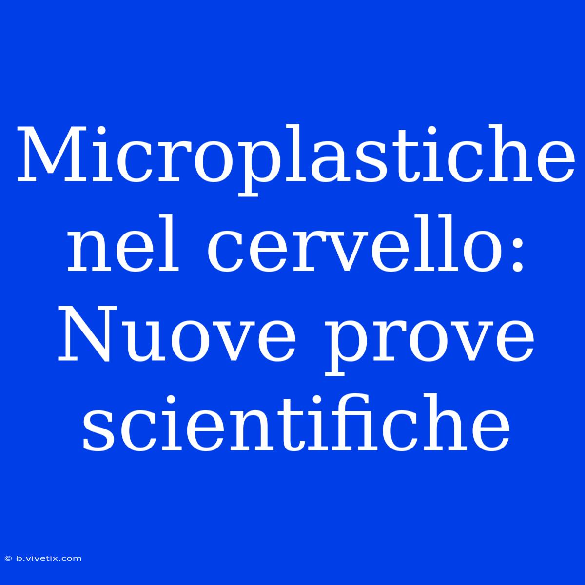 Microplastiche Nel Cervello: Nuove Prove Scientifiche 