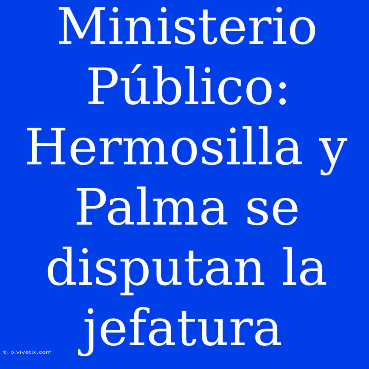 Ministerio Público: Hermosilla Y Palma Se Disputan La Jefatura