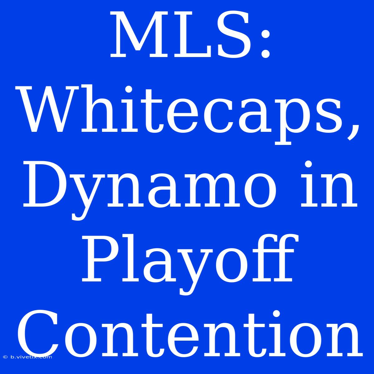 MLS: Whitecaps, Dynamo In Playoff Contention