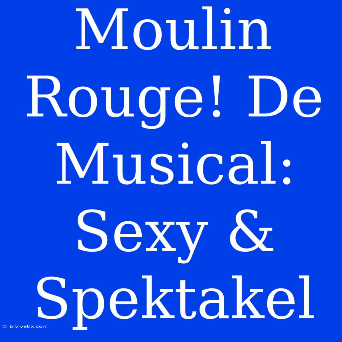 Moulin Rouge! De Musical: Sexy & Spektakel