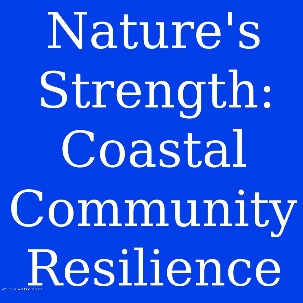 Nature's Strength: Coastal Community Resilience