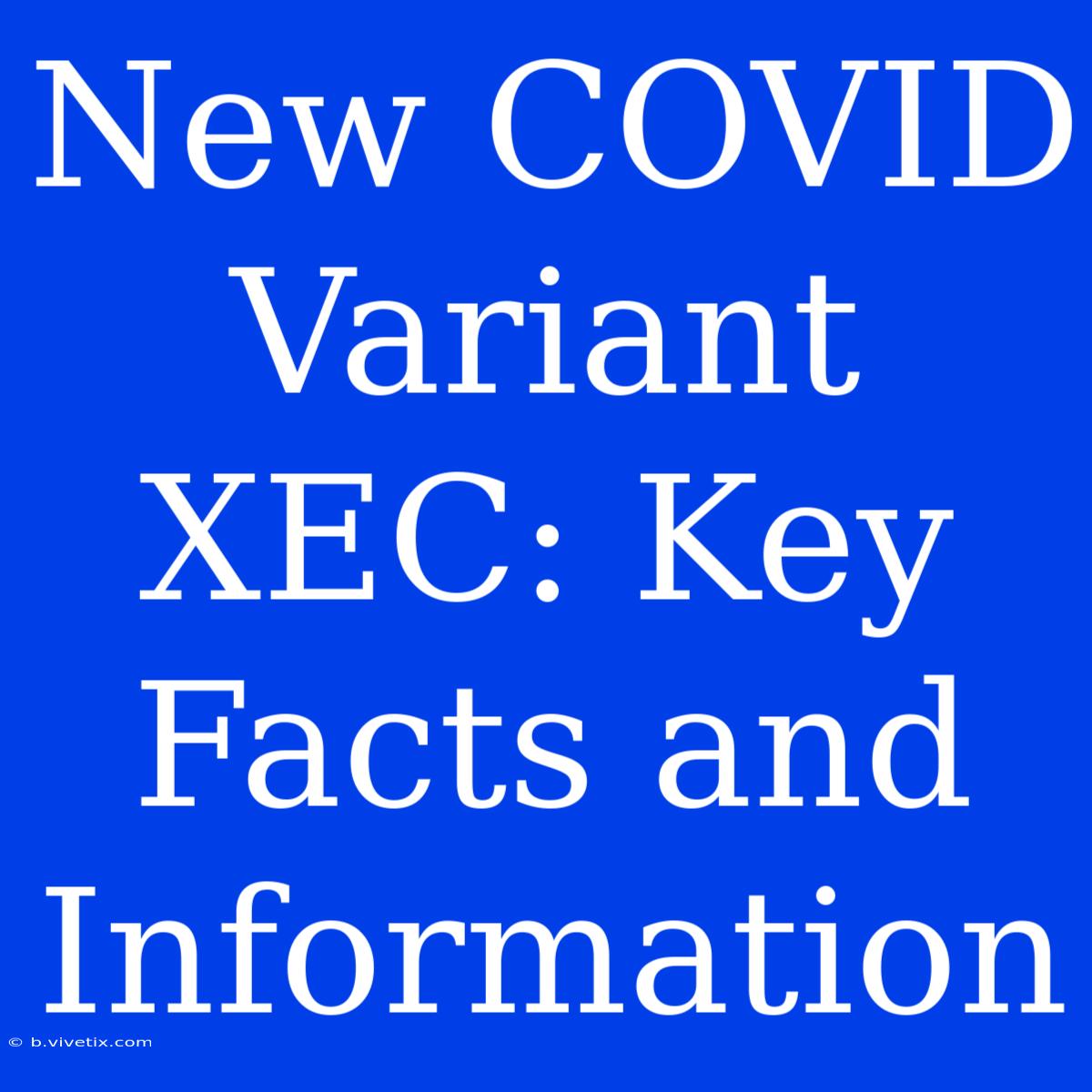 New COVID Variant XEC: Key Facts And Information 