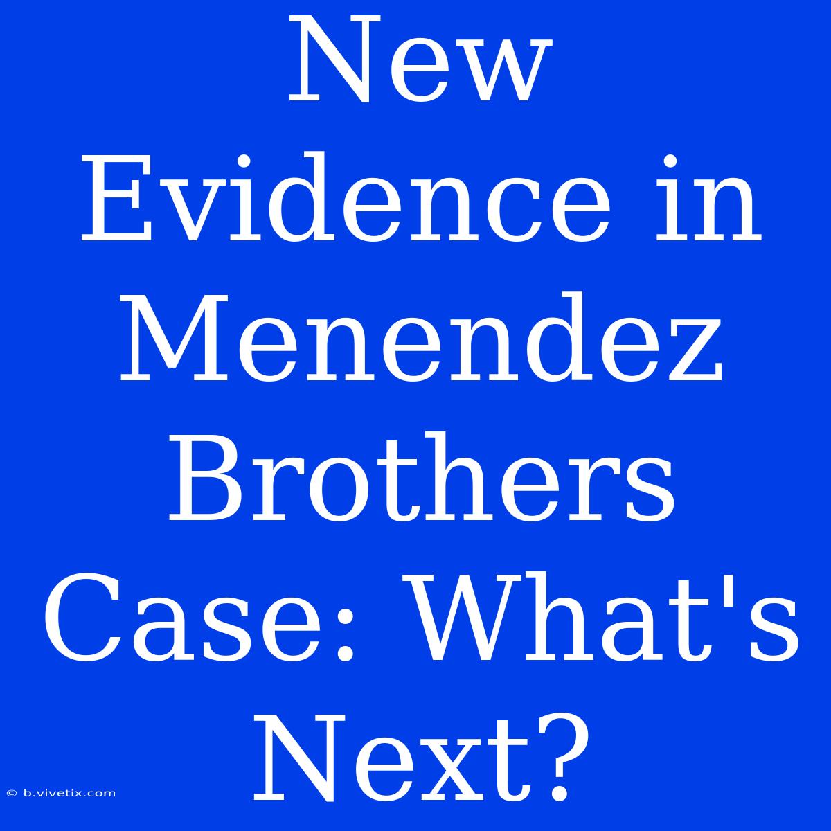 New Evidence In Menendez Brothers Case: What's Next? 