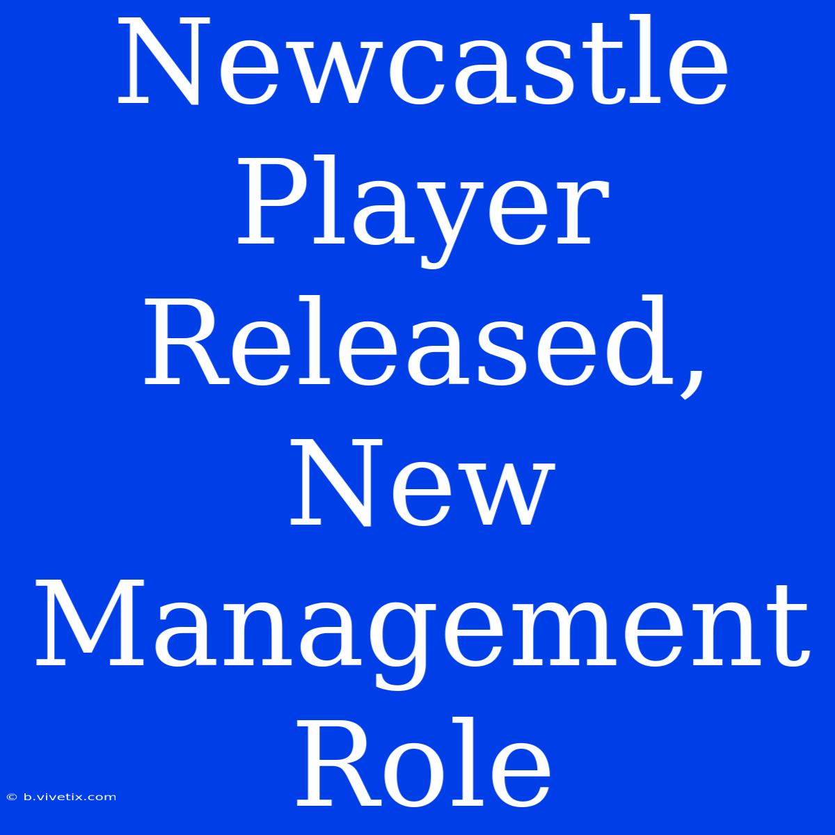 Newcastle Player Released, New Management Role