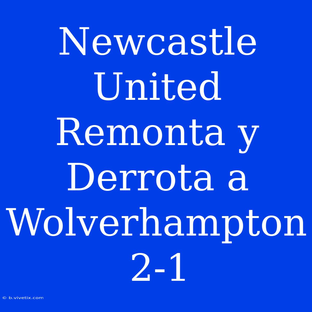 Newcastle United Remonta Y Derrota A Wolverhampton 2-1