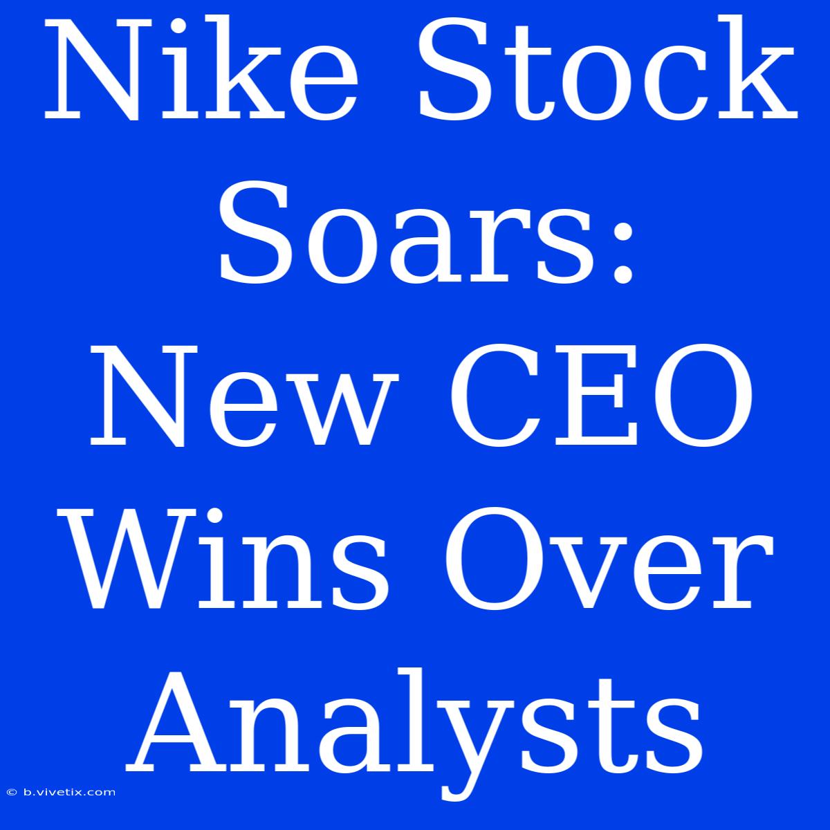 Nike Stock Soars: New CEO Wins Over Analysts