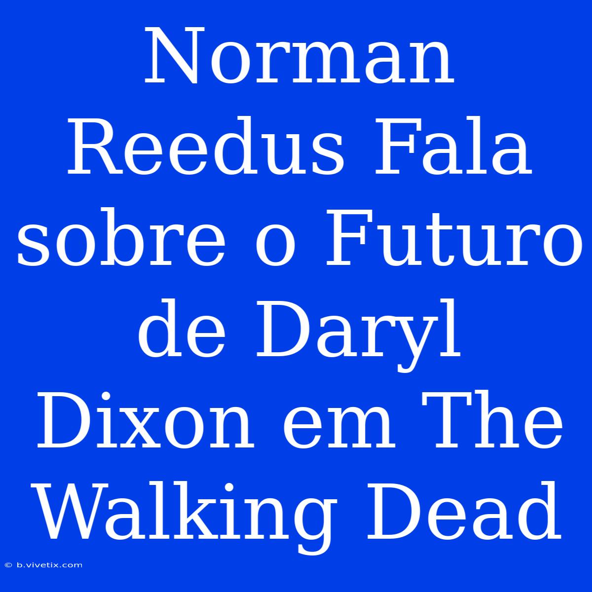 Norman Reedus Fala Sobre O Futuro De Daryl Dixon Em The Walking Dead