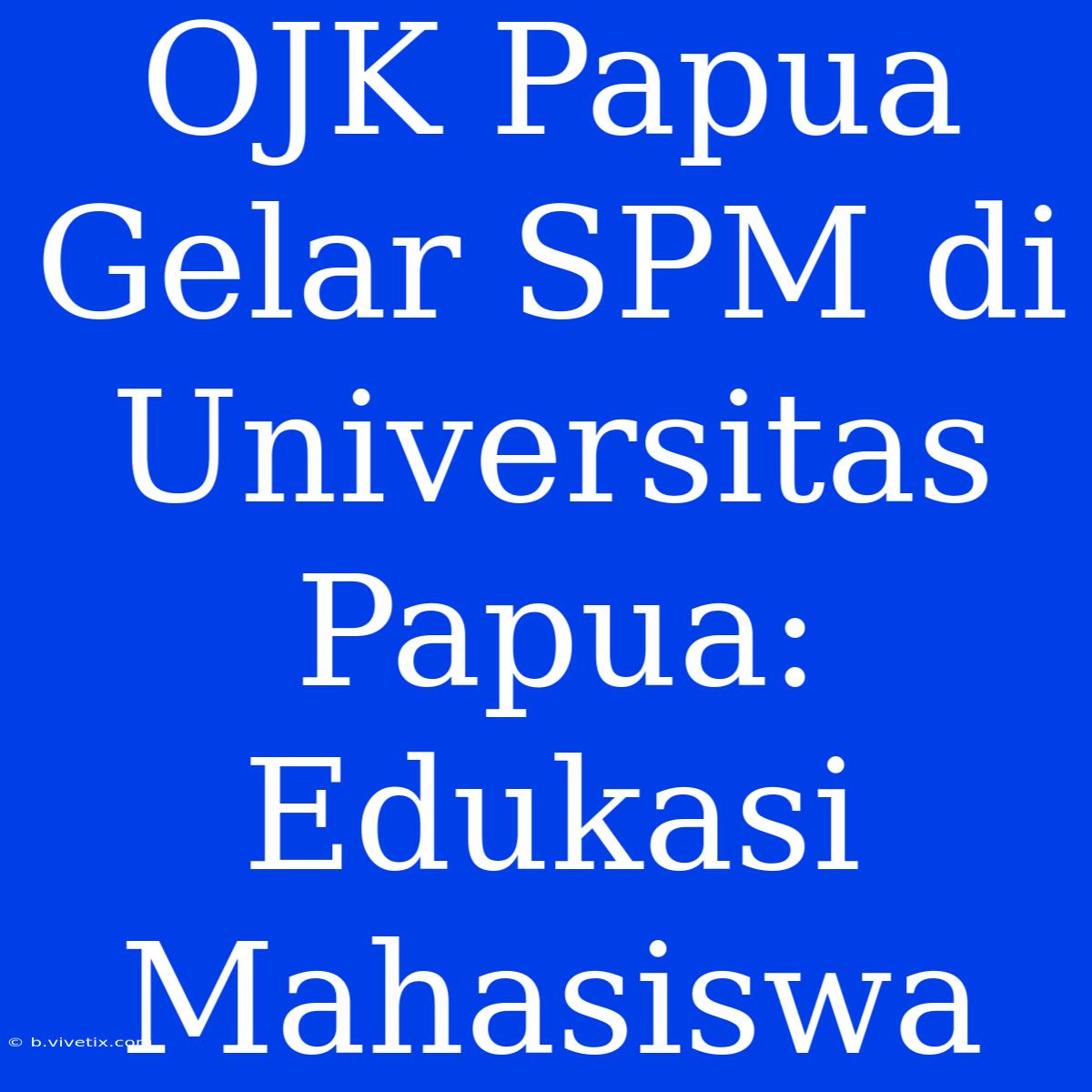 OJK Papua Gelar SPM Di Universitas Papua: Edukasi Mahasiswa 