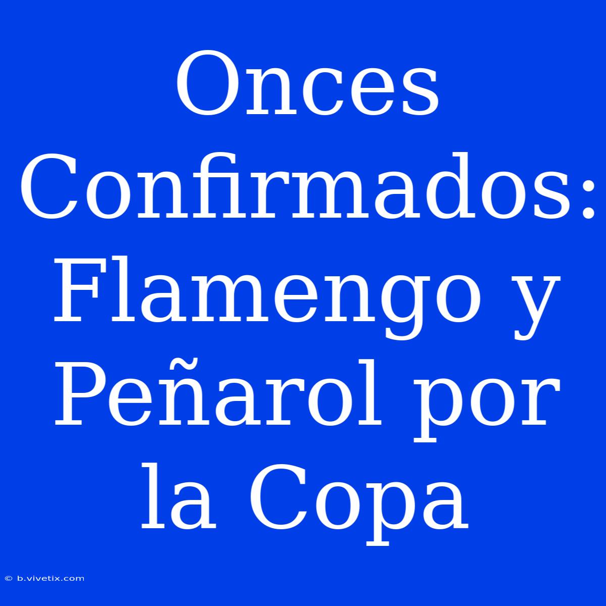 Onces Confirmados: Flamengo Y Peñarol Por La Copa 