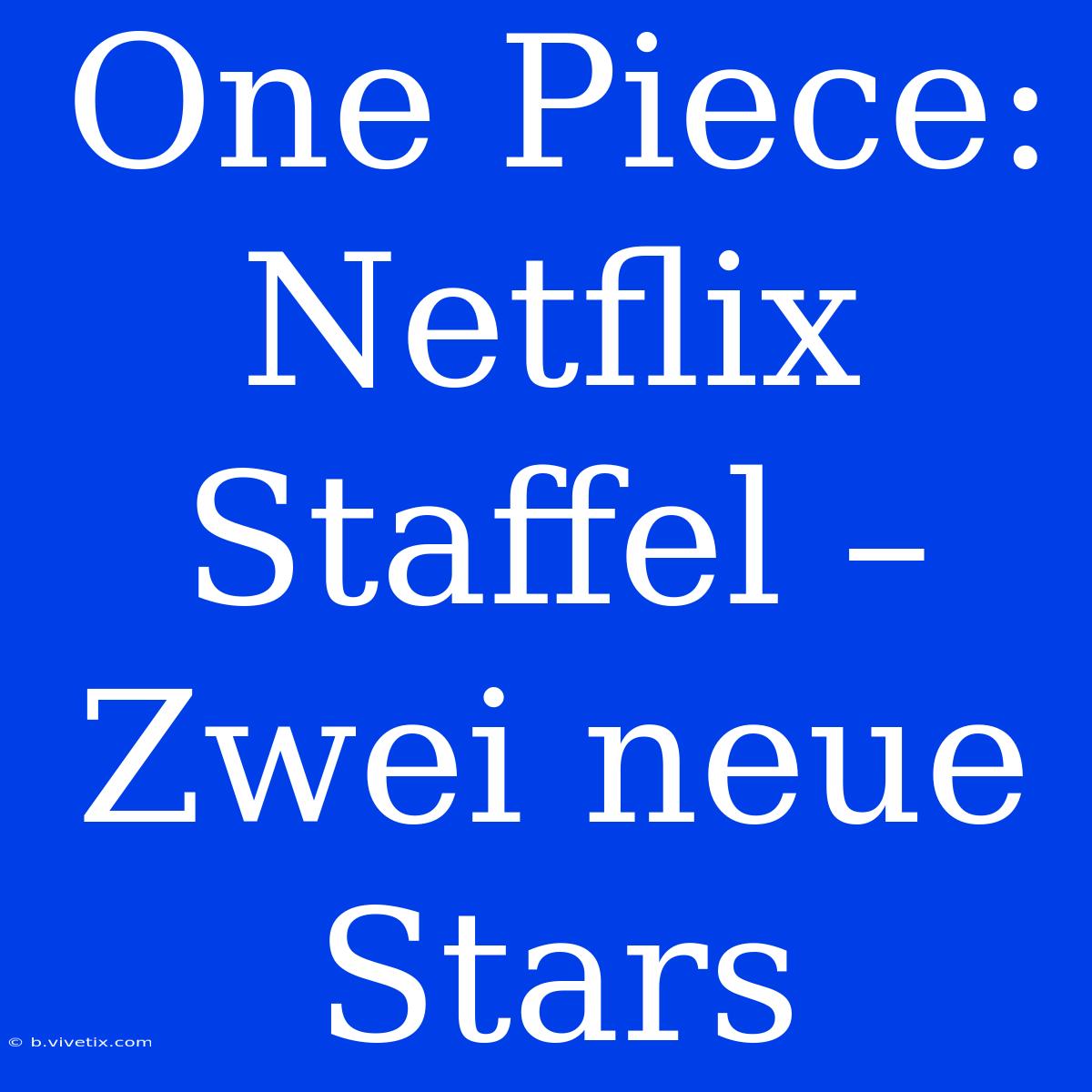 One Piece: Netflix Staffel – Zwei Neue Stars 