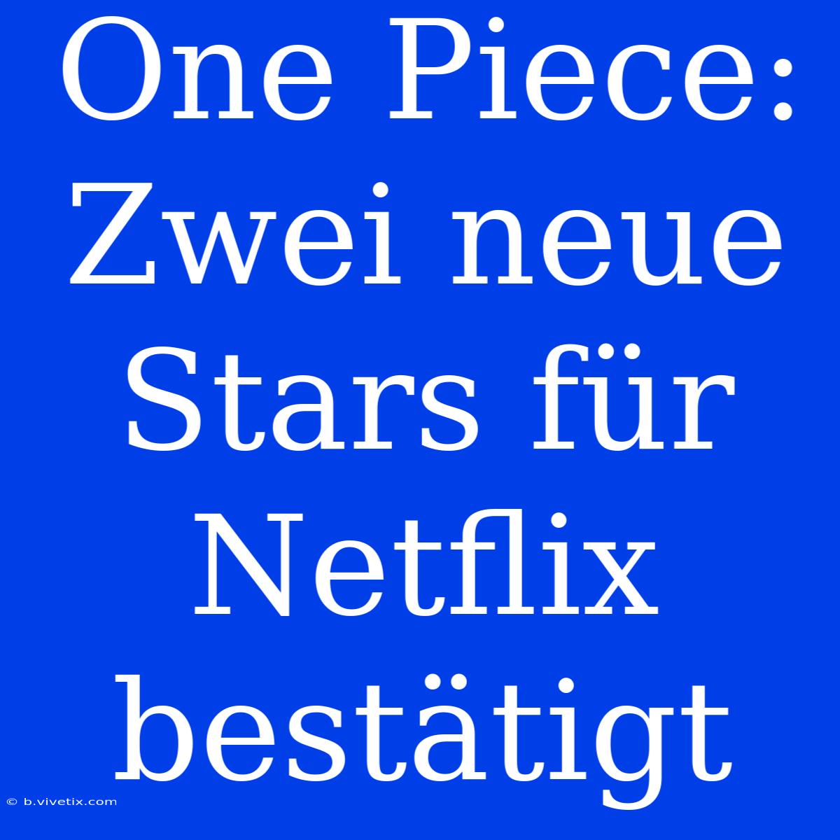 One Piece: Zwei Neue Stars Für Netflix Bestätigt