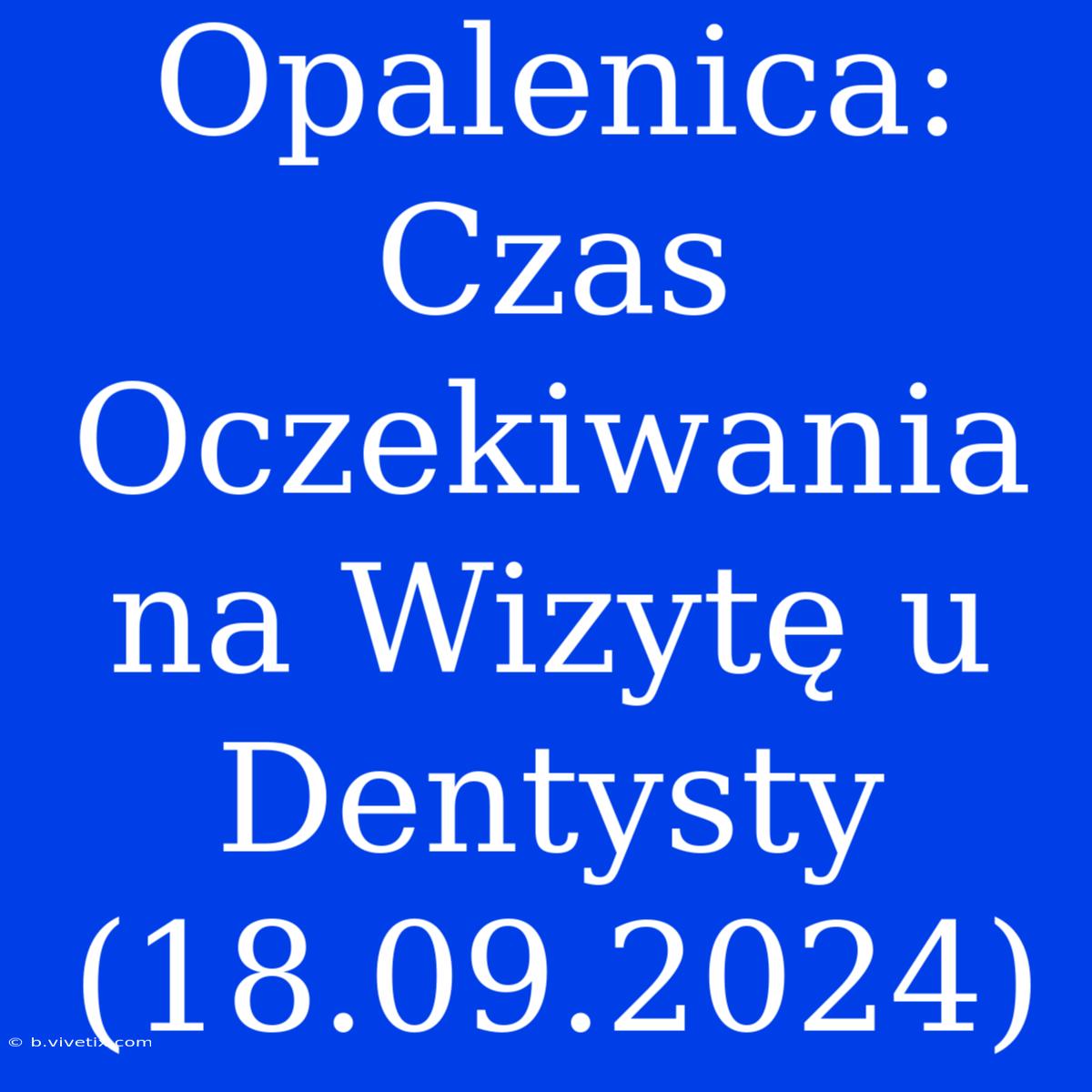 Opalenica: Czas Oczekiwania Na Wizytę U Dentysty (18.09.2024)