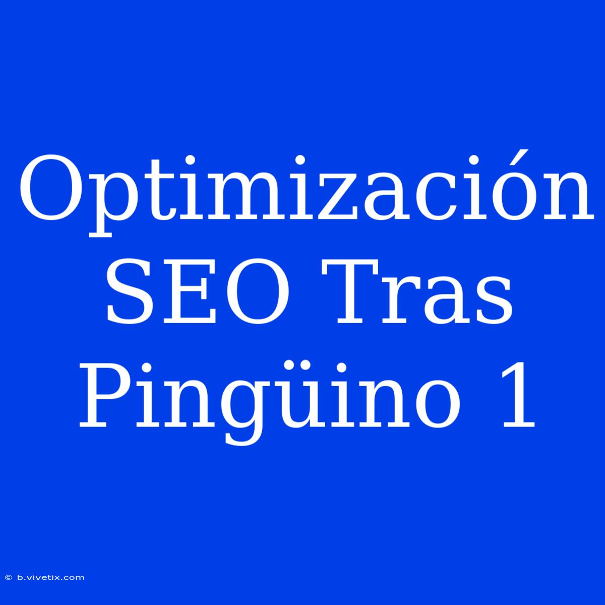 Optimización SEO Tras Pingüino 1 