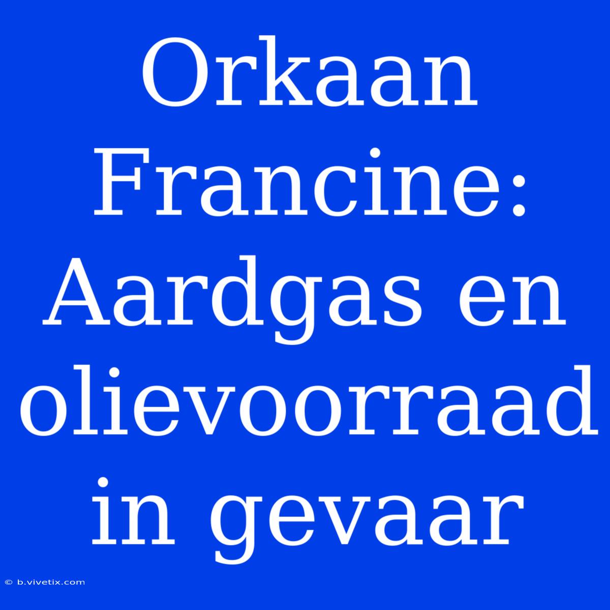 Orkaan Francine: Aardgas En Olievoorraad In Gevaar