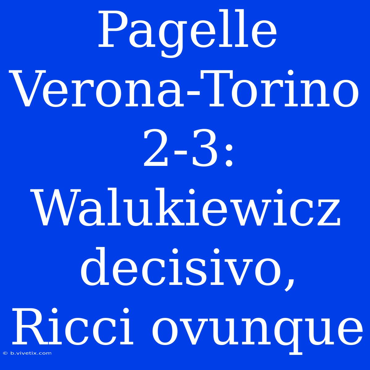 Pagelle Verona-Torino 2-3: Walukiewicz Decisivo, Ricci Ovunque