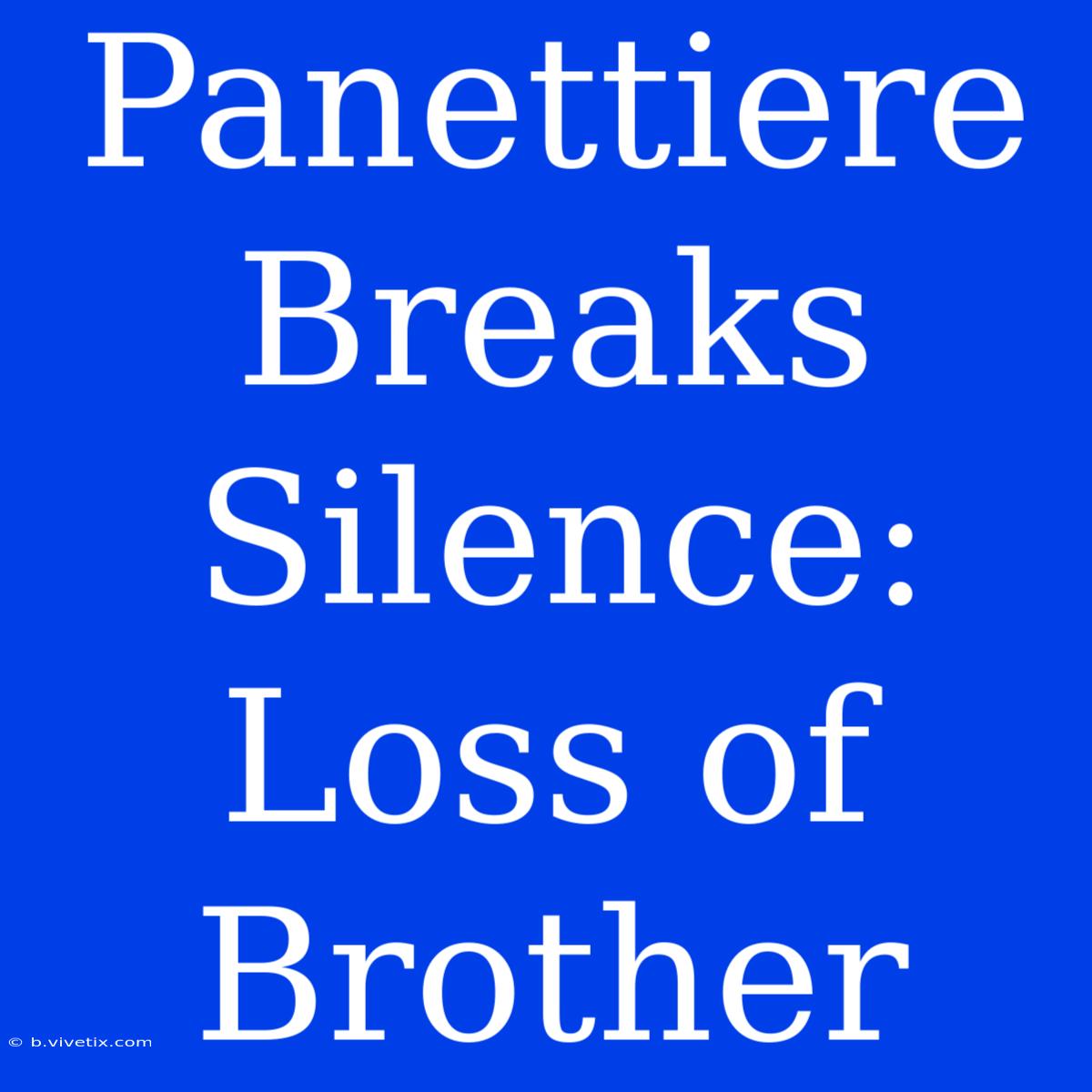 Panettiere Breaks Silence: Loss Of Brother 