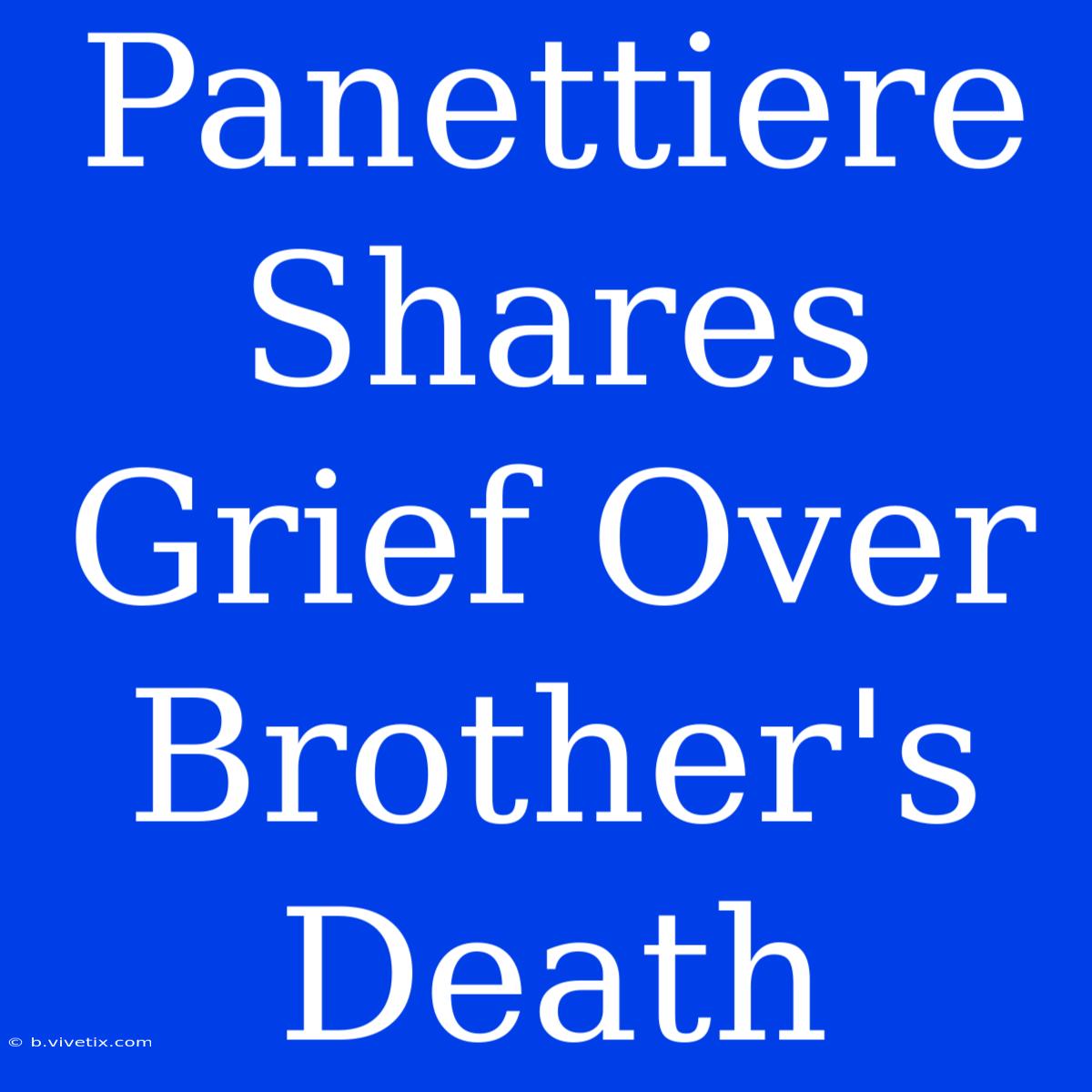 Panettiere Shares Grief Over Brother's Death