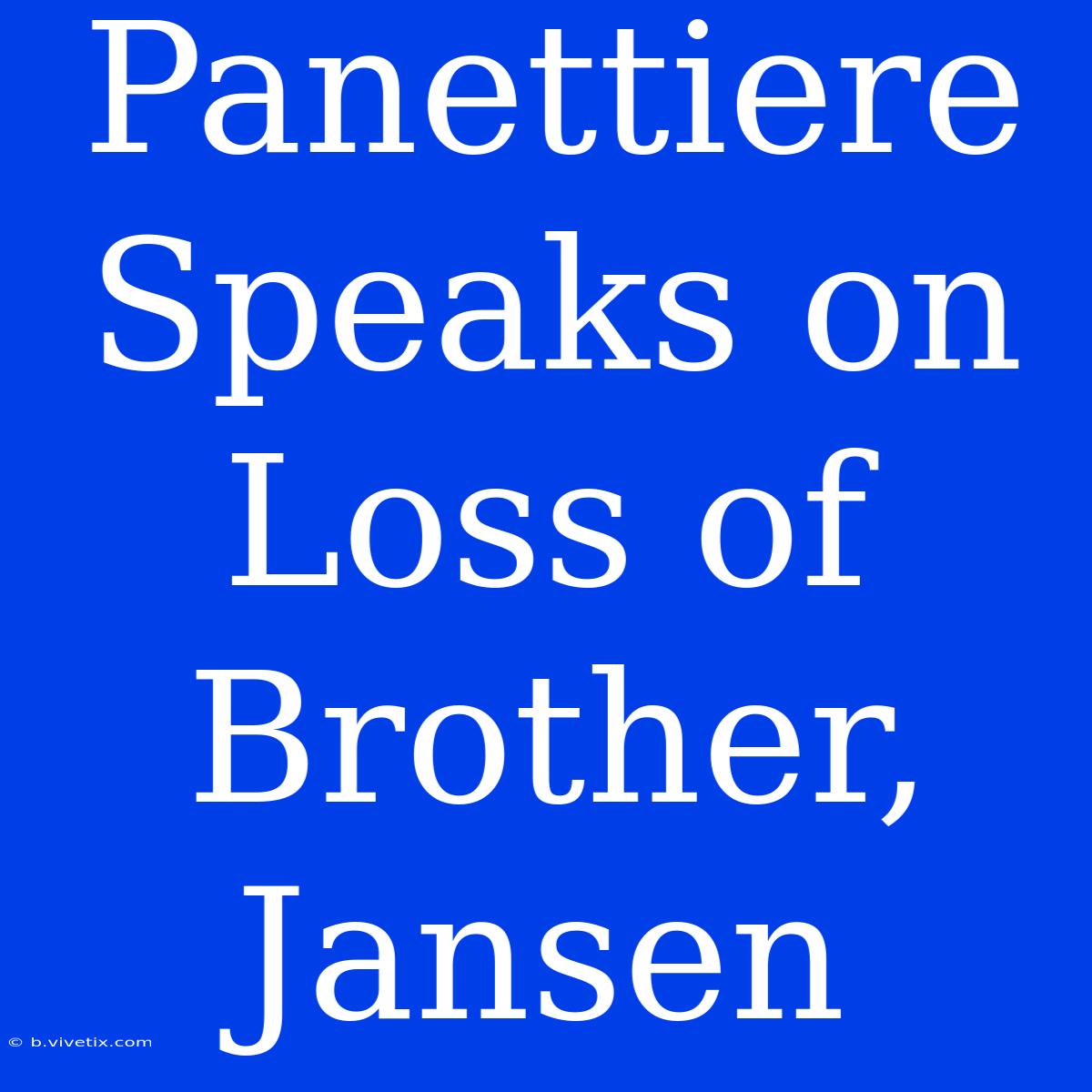 Panettiere Speaks On Loss Of Brother, Jansen 