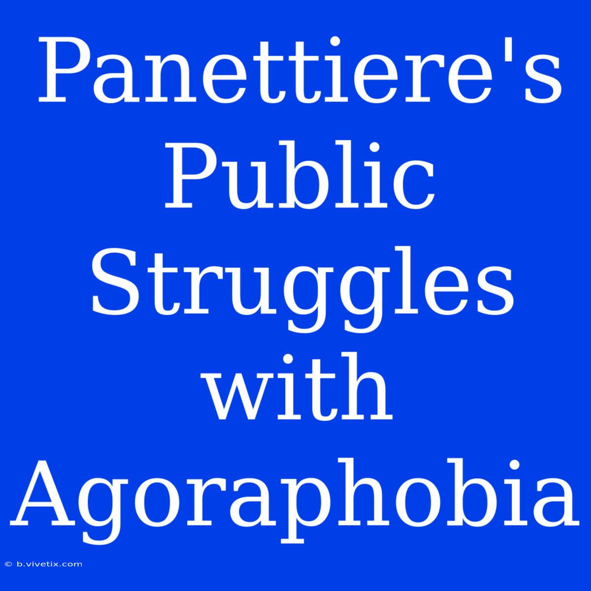 Panettiere's Public Struggles With Agoraphobia 