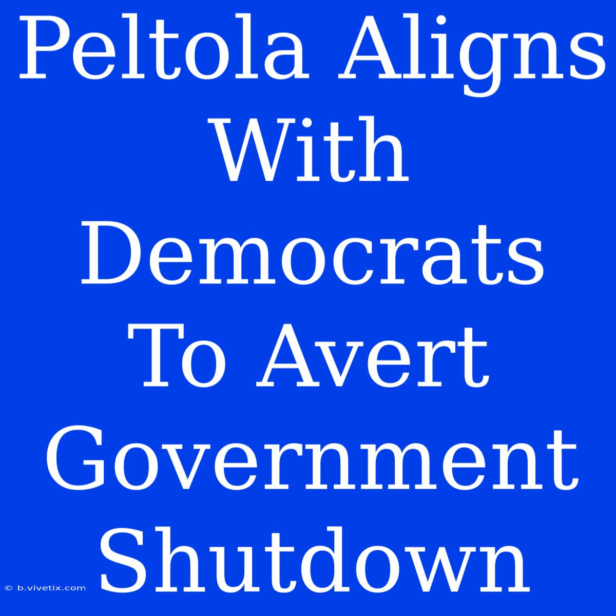 Peltola Aligns With Democrats To Avert Government Shutdown