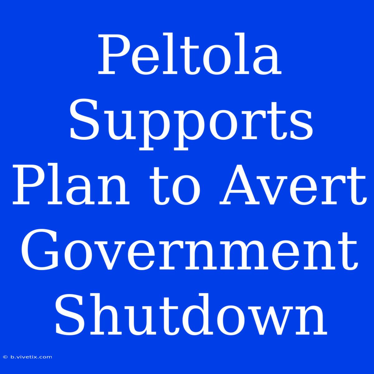 Peltola Supports Plan To Avert Government Shutdown