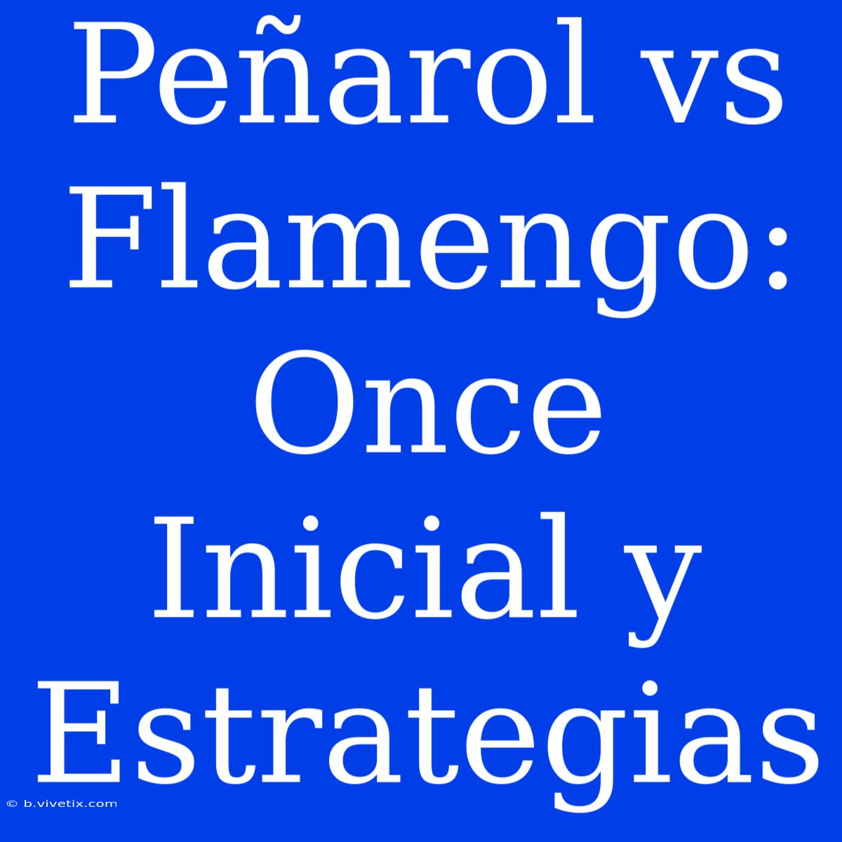 Peñarol Vs Flamengo: Once Inicial Y Estrategias