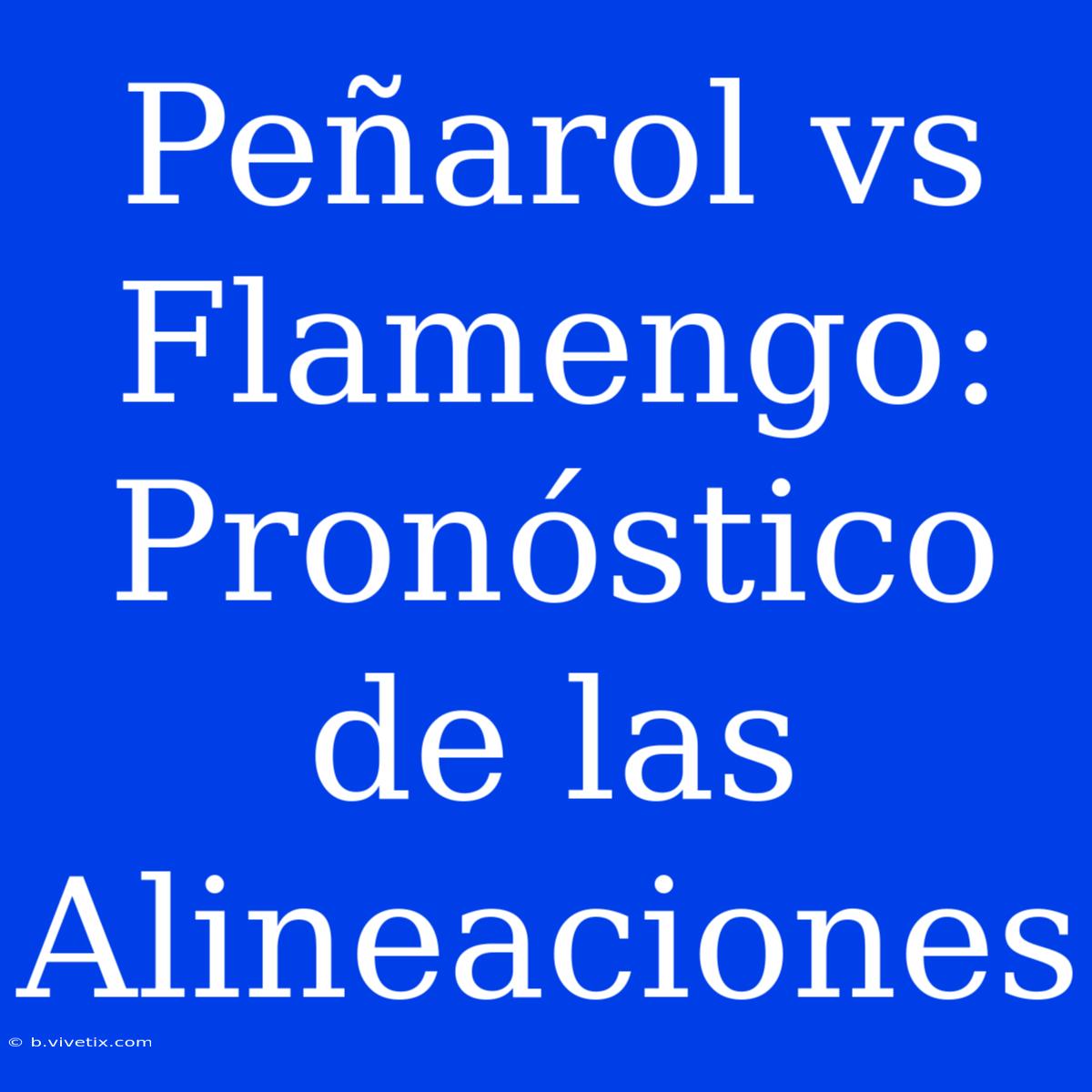 Peñarol Vs Flamengo: Pronóstico De Las Alineaciones