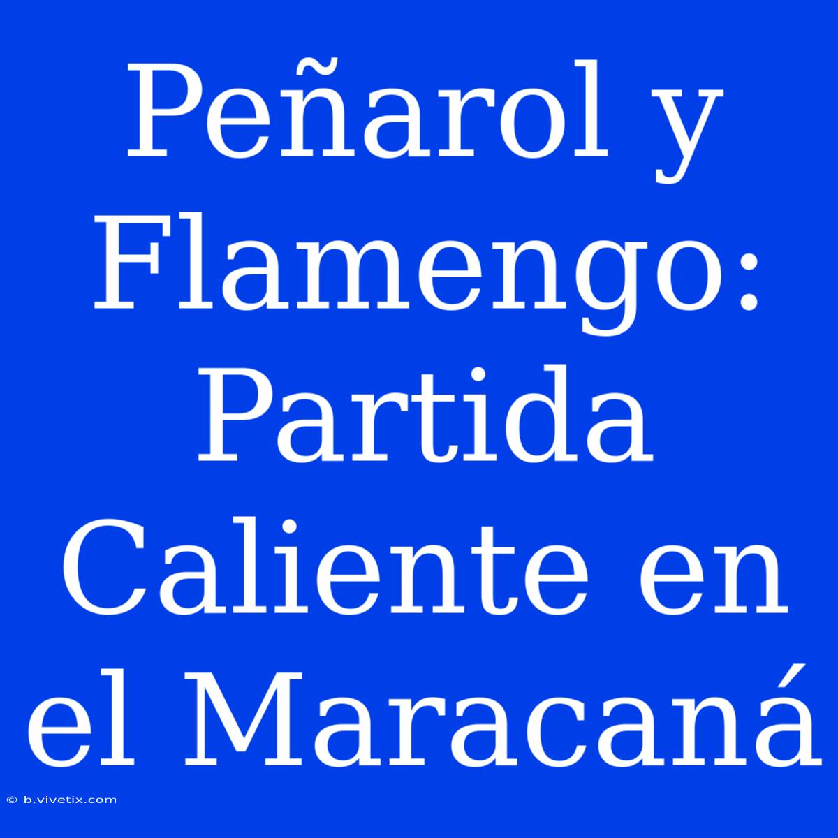 Peñarol Y Flamengo: Partida Caliente En El Maracaná