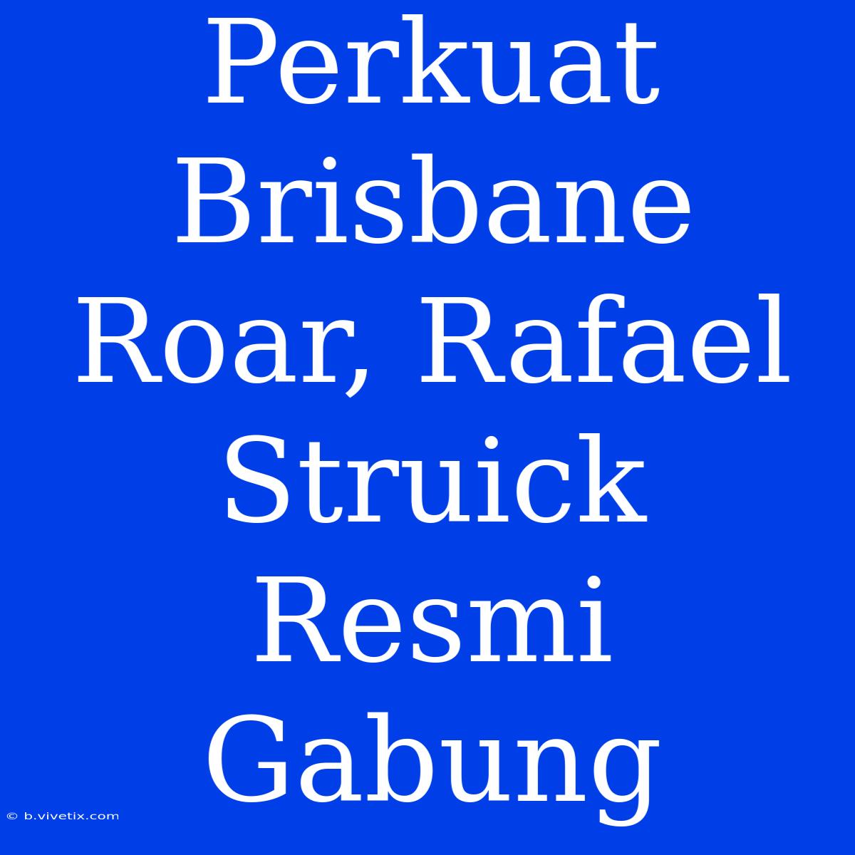 Perkuat Brisbane Roar, Rafael Struick Resmi Gabung