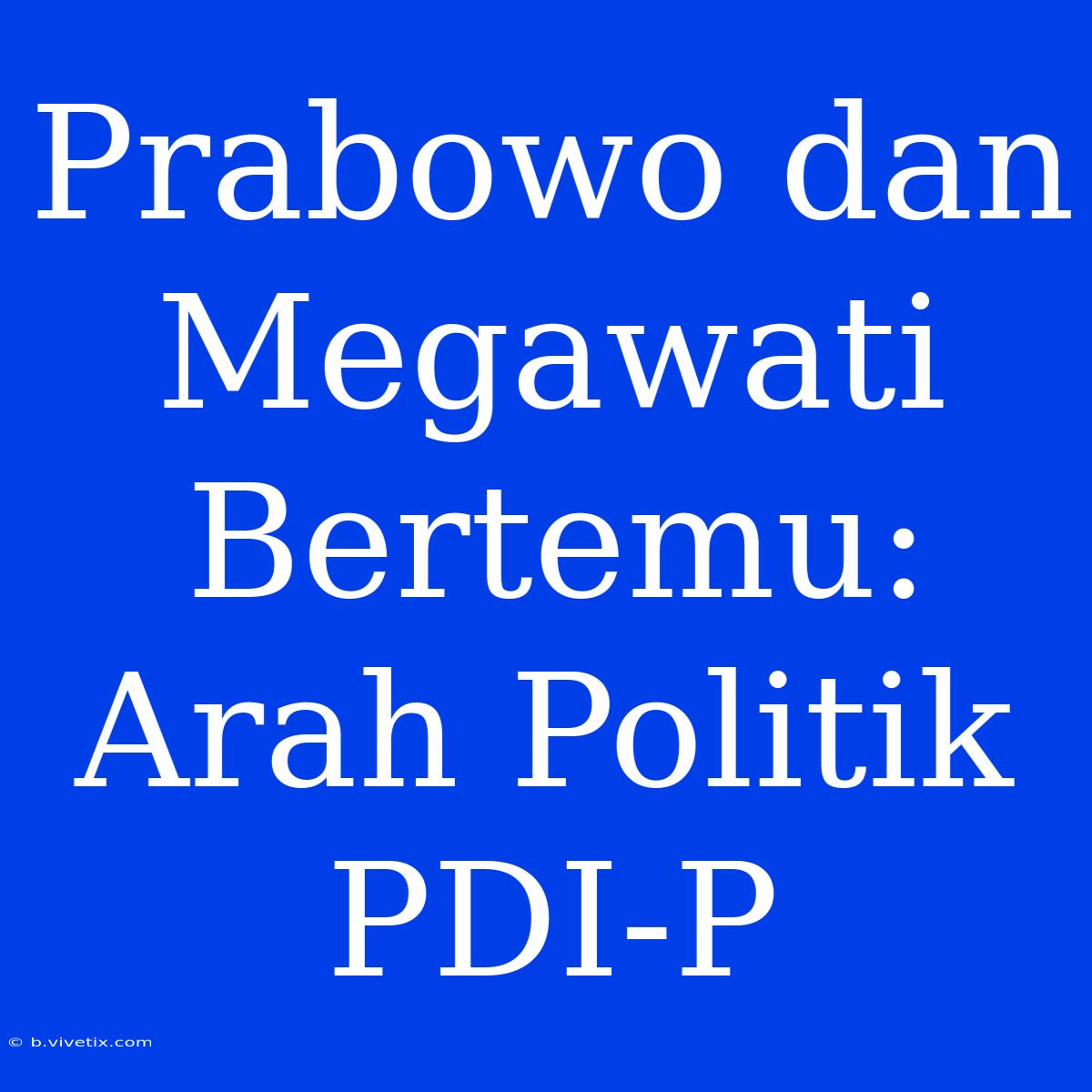 Prabowo Dan Megawati Bertemu: Arah Politik PDI-P