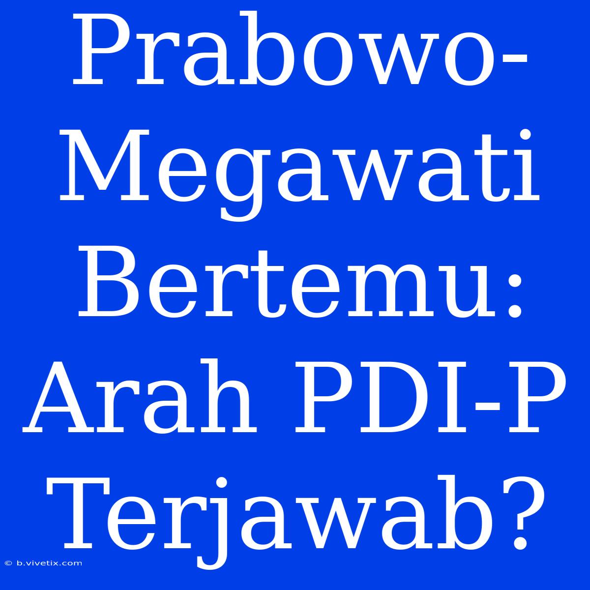 Prabowo-Megawati Bertemu: Arah PDI-P Terjawab?