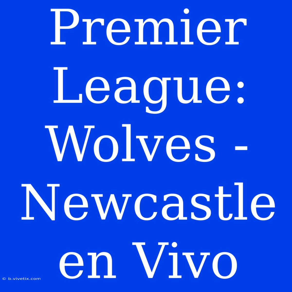 Premier League: Wolves - Newcastle En Vivo