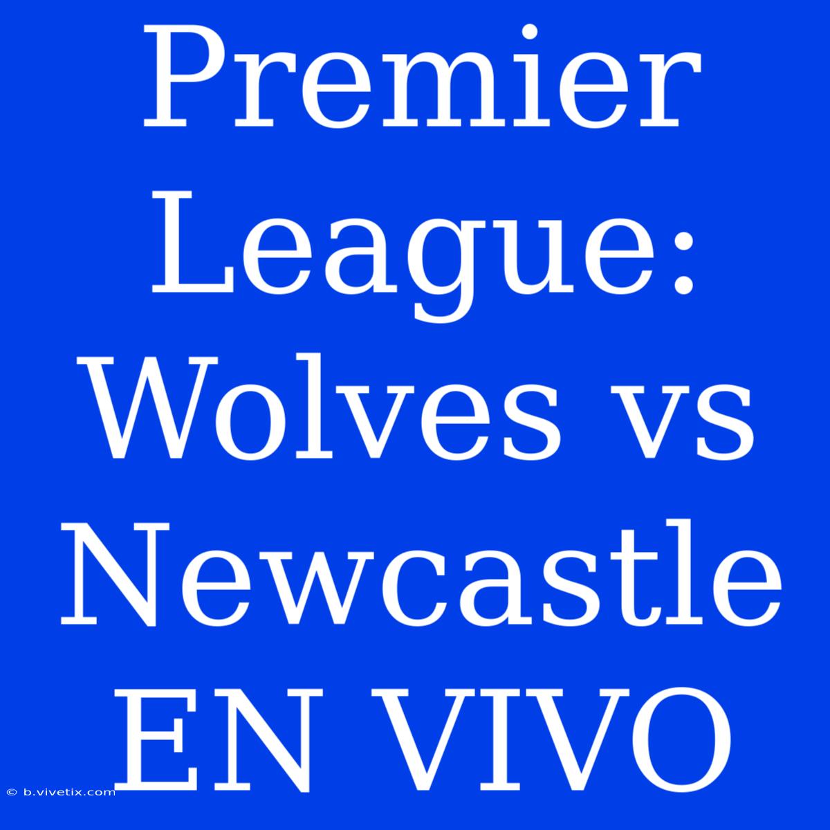 Premier League: Wolves Vs Newcastle EN VIVO