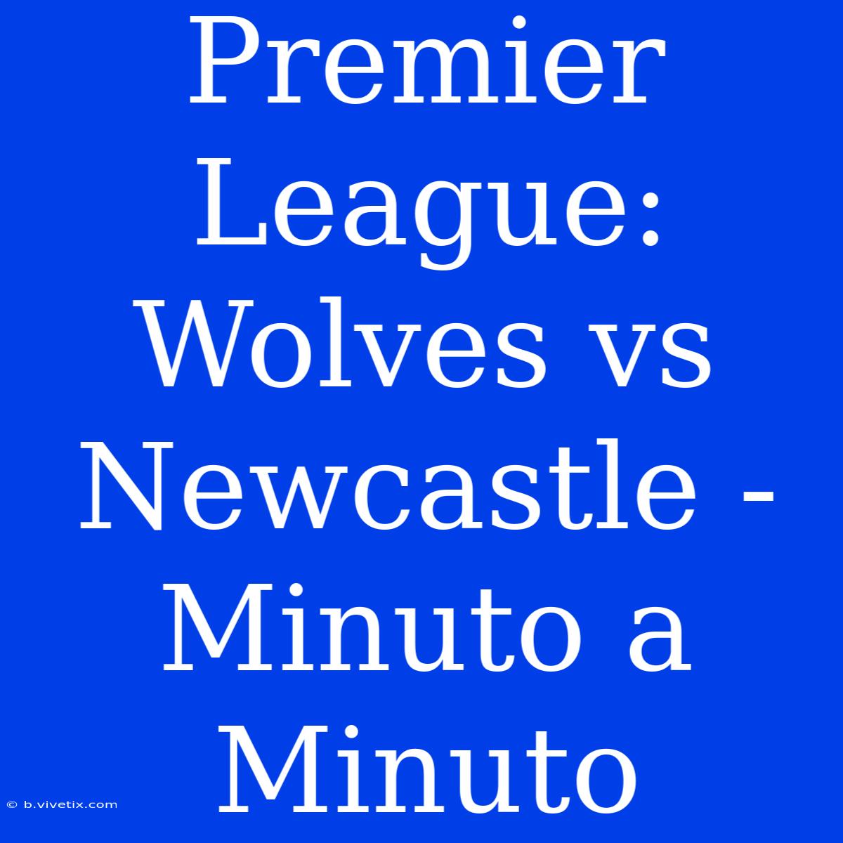 Premier League: Wolves Vs Newcastle - Minuto A Minuto