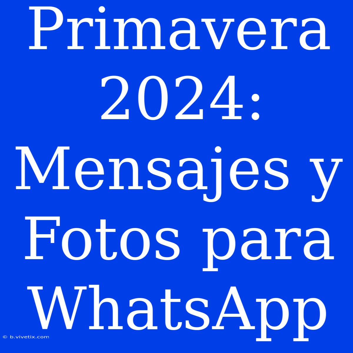 Primavera 2024: Mensajes Y Fotos Para WhatsApp