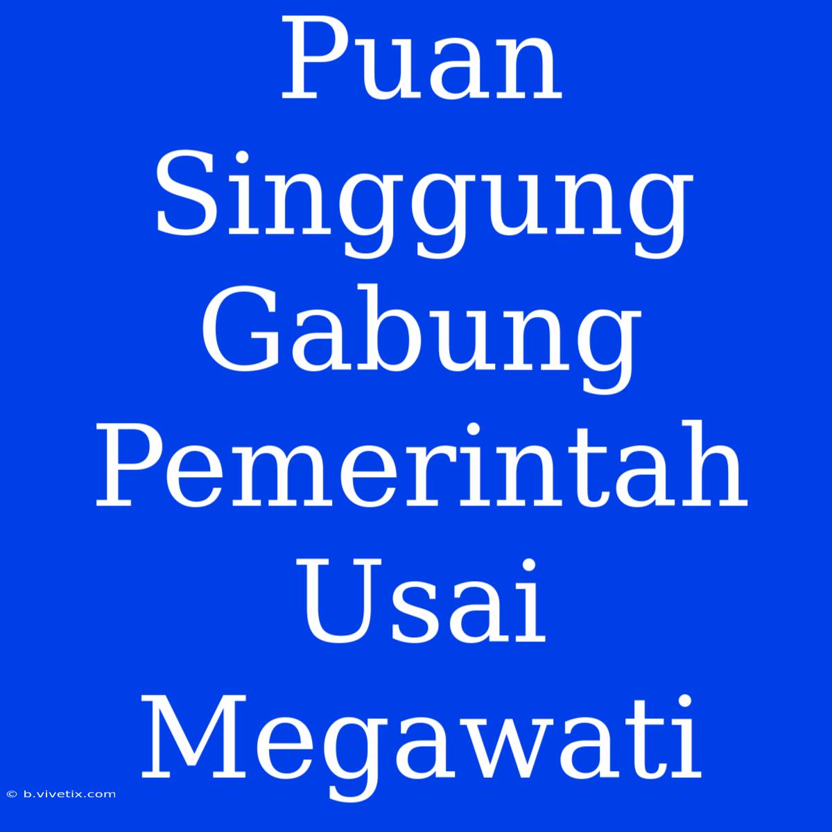 Puan Singgung Gabung Pemerintah Usai Megawati