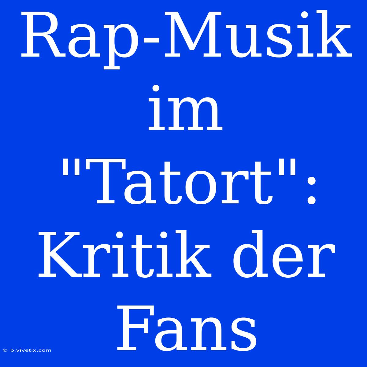 Rap-Musik Im 