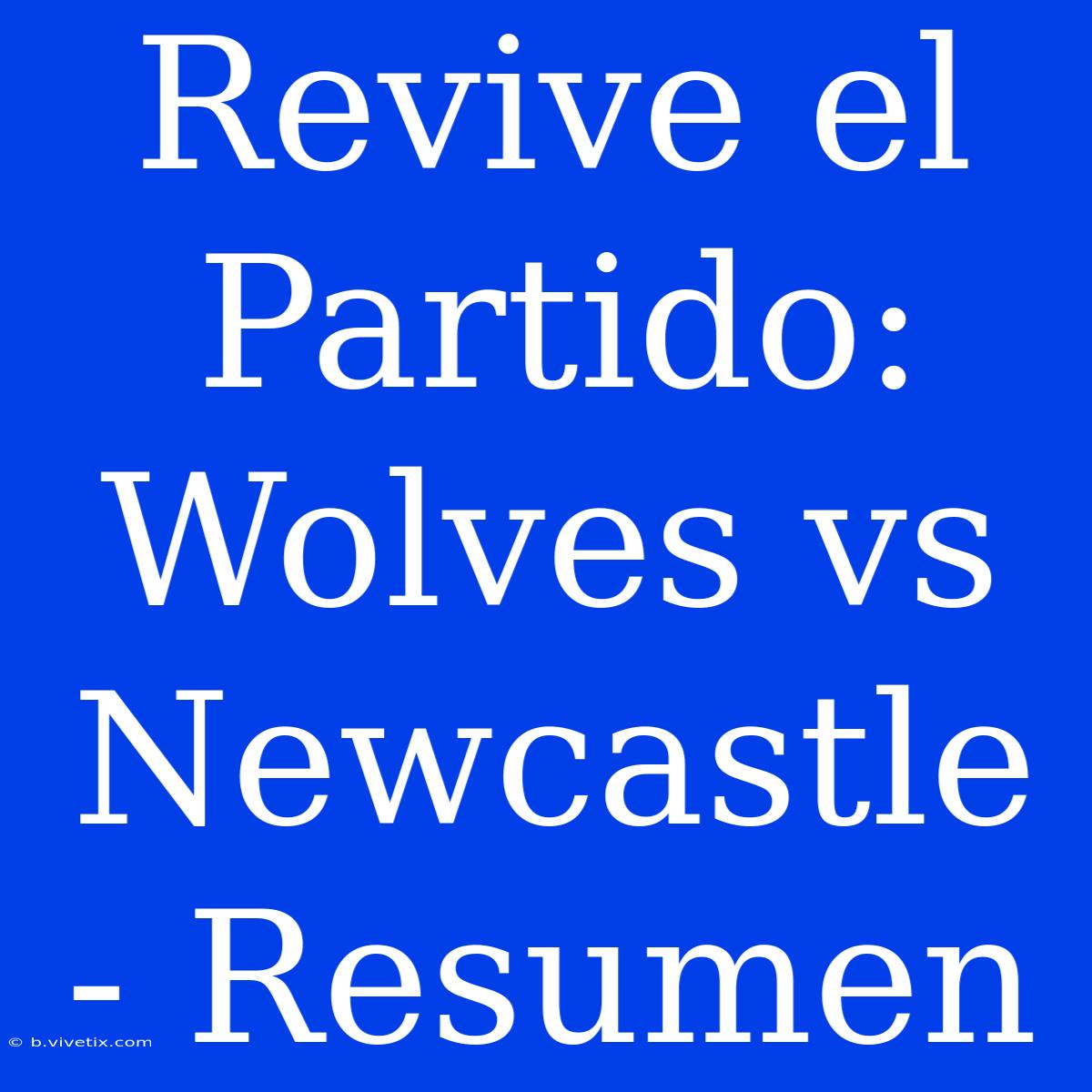 Revive El Partido: Wolves Vs Newcastle - Resumen