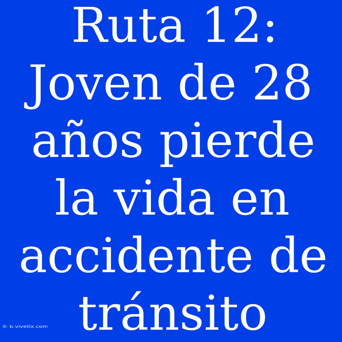 Ruta 12: Joven De 28 Años Pierde La Vida En Accidente De Tránsito