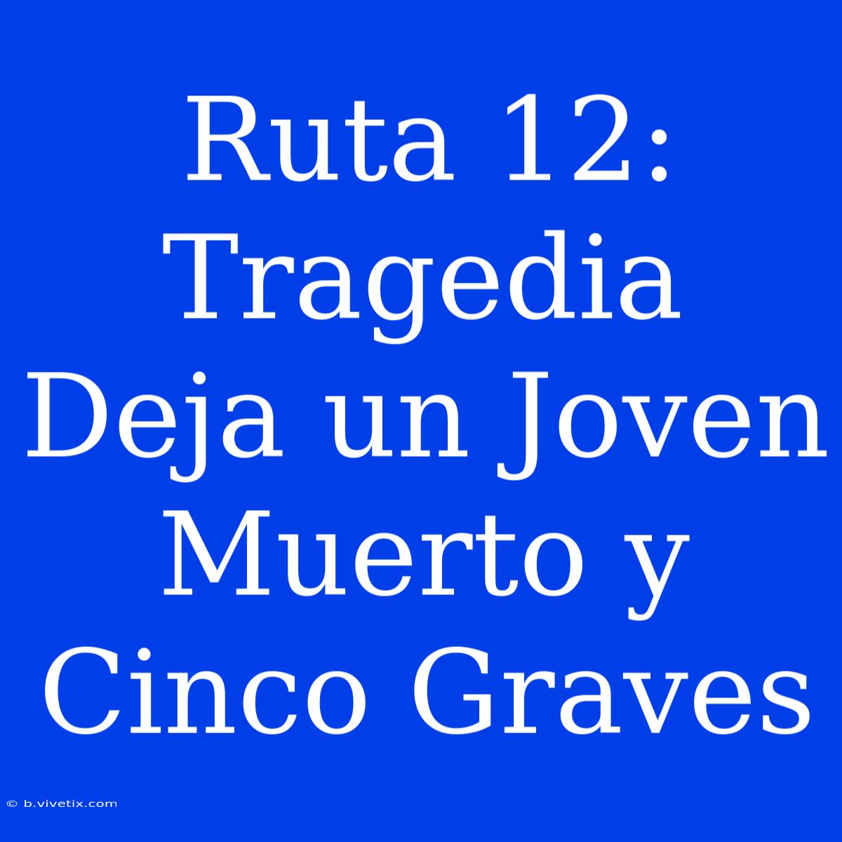 Ruta 12: Tragedia Deja Un Joven Muerto Y Cinco Graves