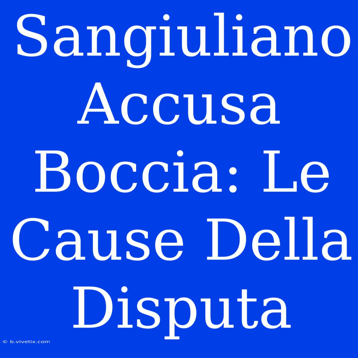 Sangiuliano Accusa Boccia: Le Cause Della Disputa