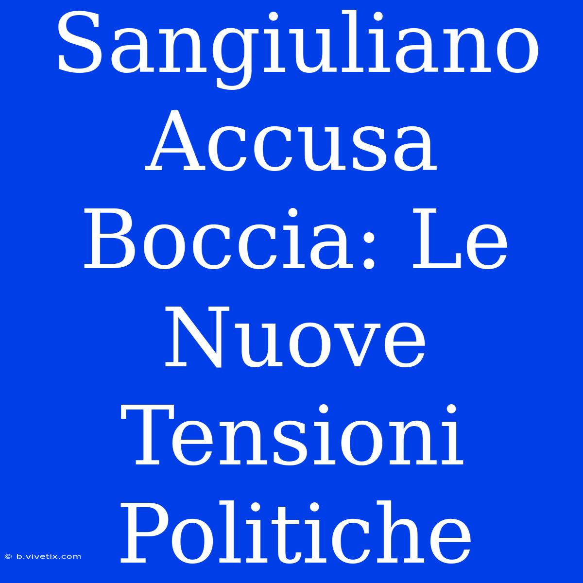 Sangiuliano Accusa Boccia: Le Nuove Tensioni Politiche